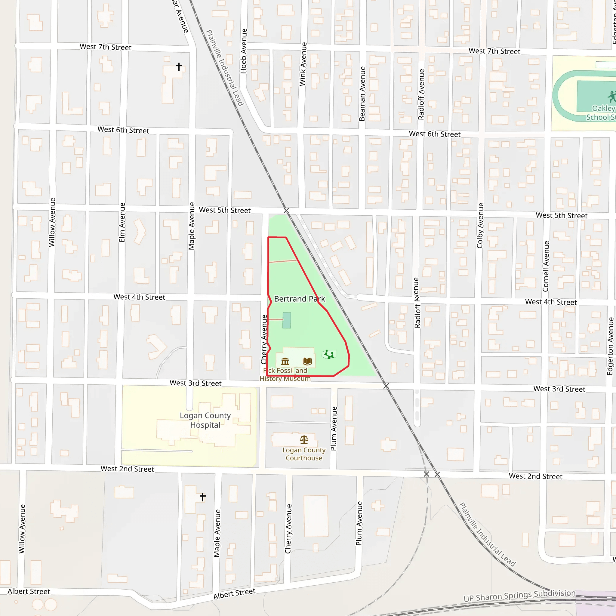 Bertrand Park Loop mobile static map