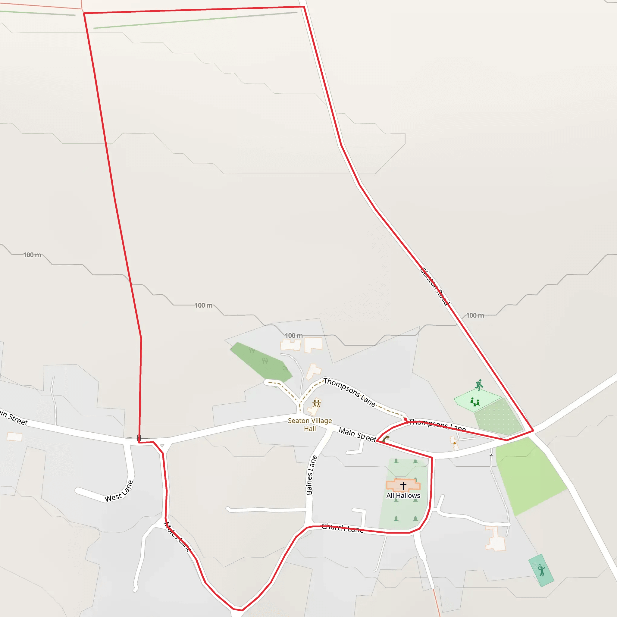 Seaton Loop mobile static map