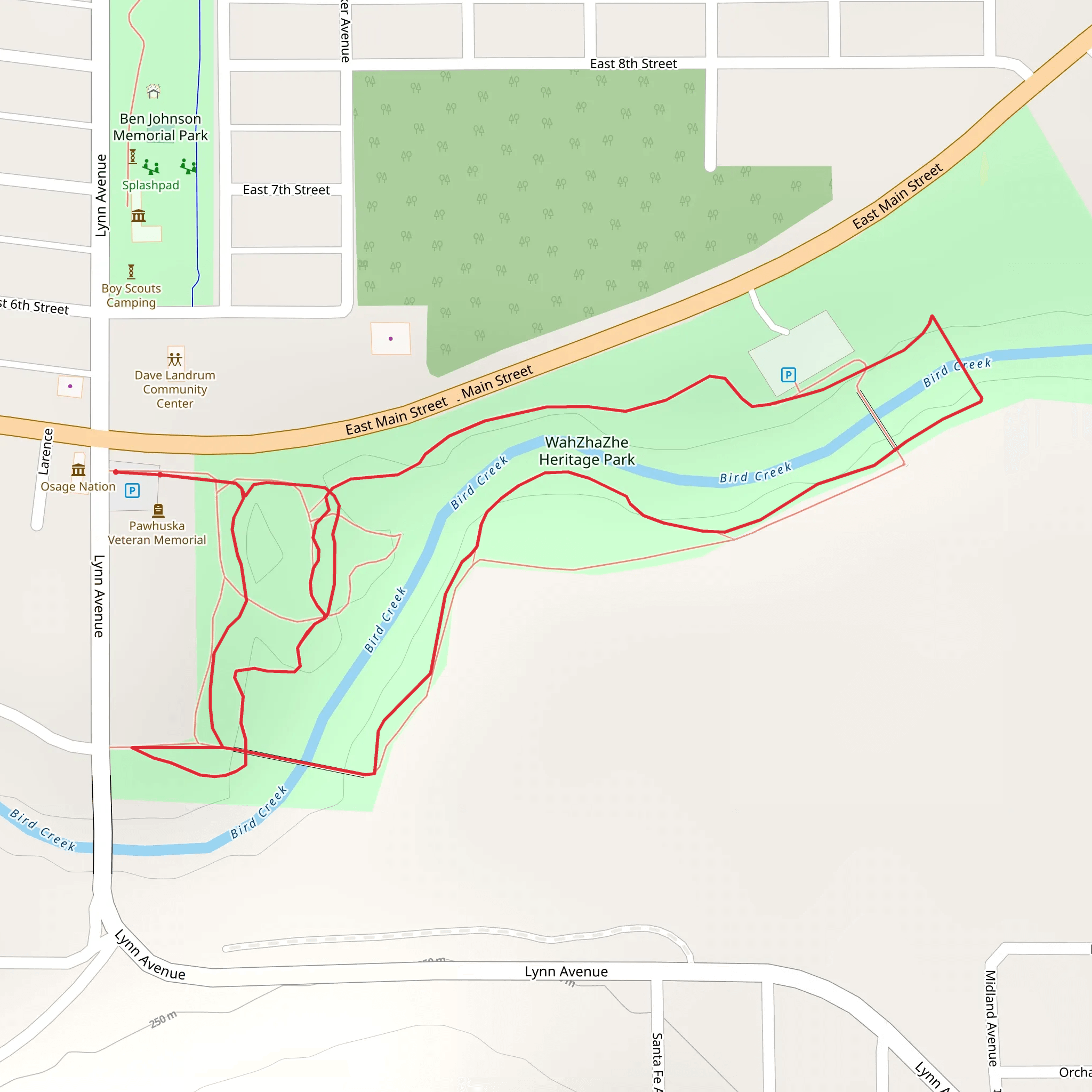 WahZhaZhe Heritage Park Loop mobile static map