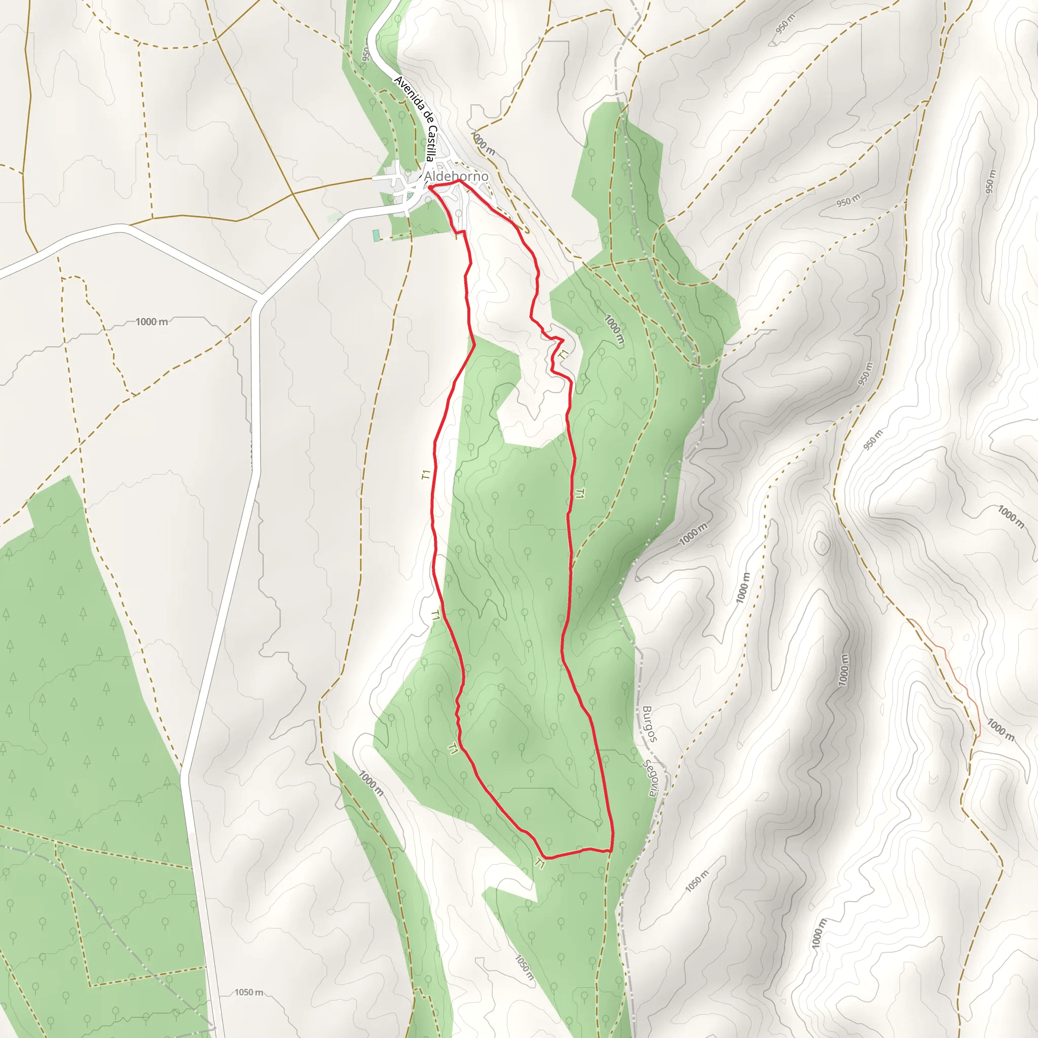 Path of the Paredón de San Félix PR SG 12 mobile static map