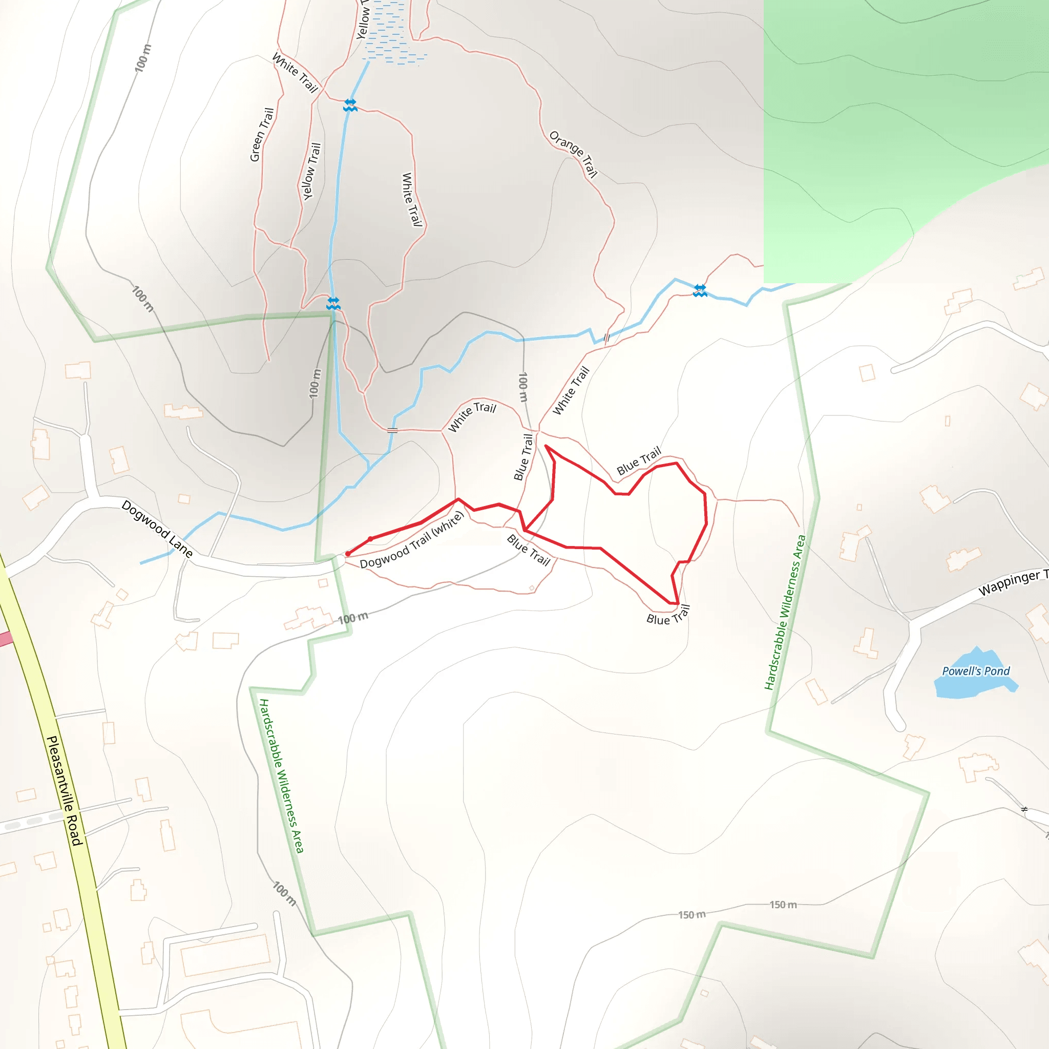 Hardscrabble Wilderness Area Loop mobile static map