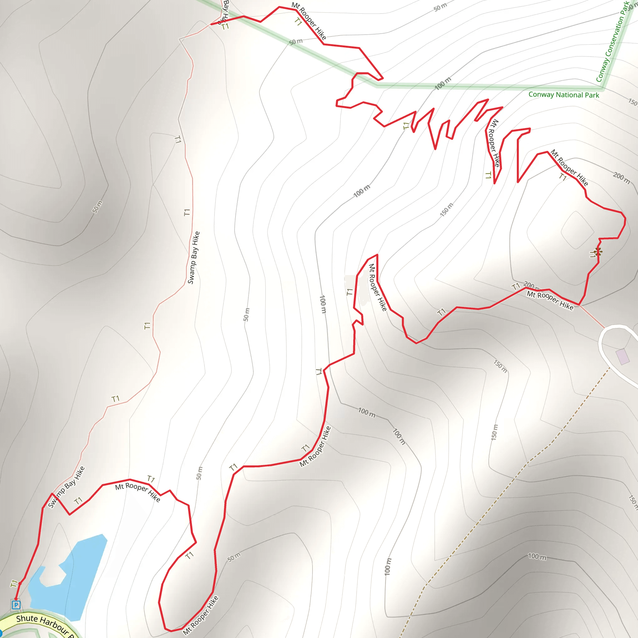 Mount Rooper Circuit Walk mobile static map