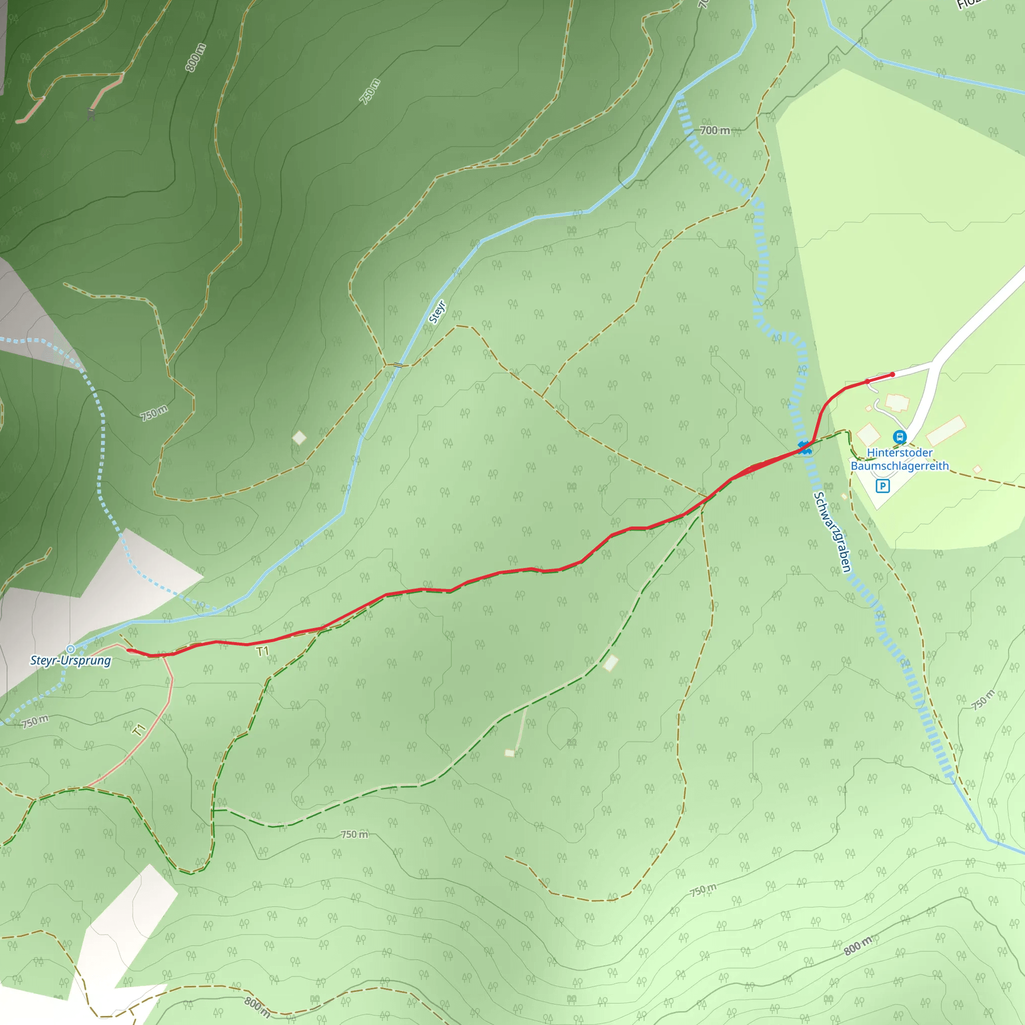 Baumschlagerreith - Steyr Origin mobile static map