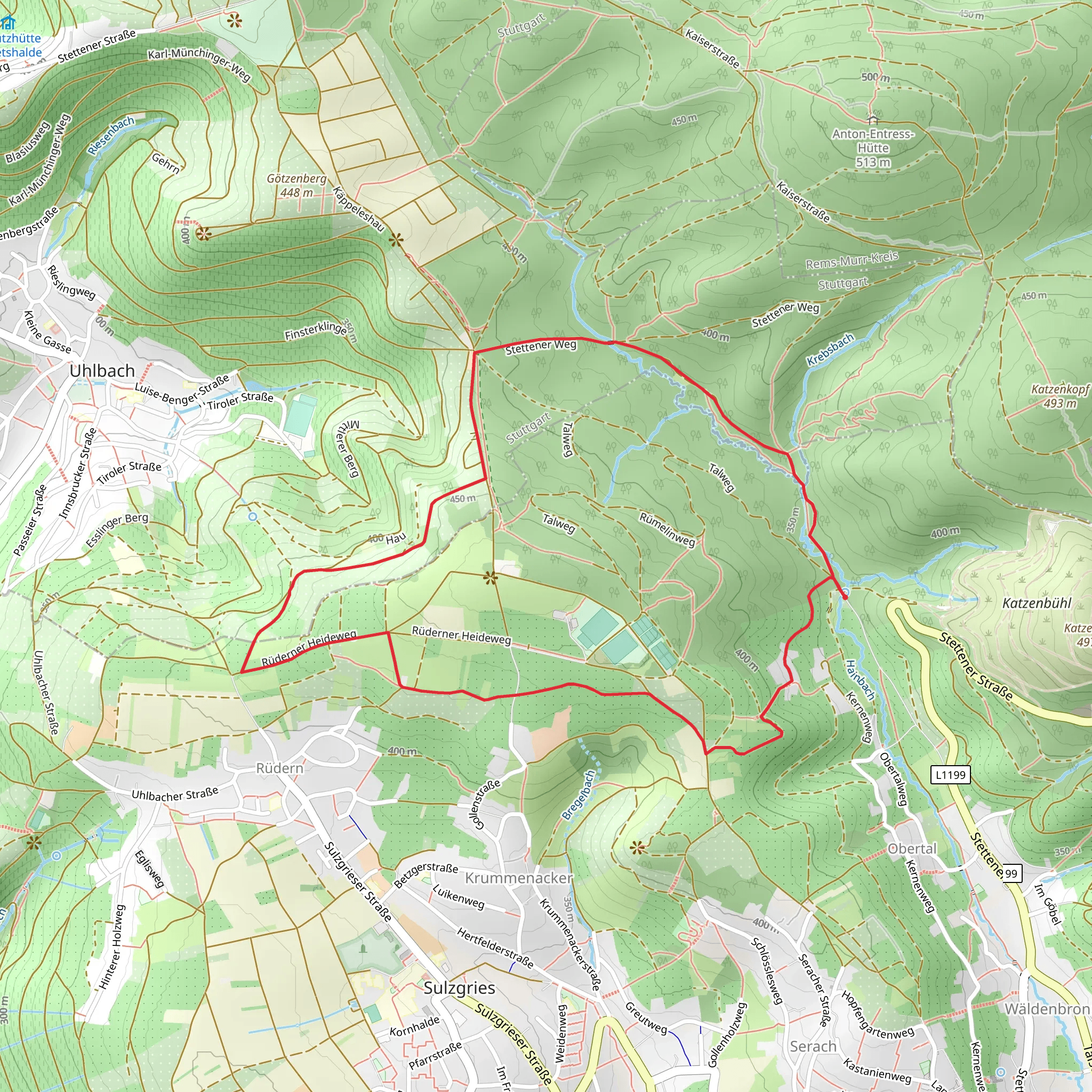 Katharinenlinde Loop mobile static map