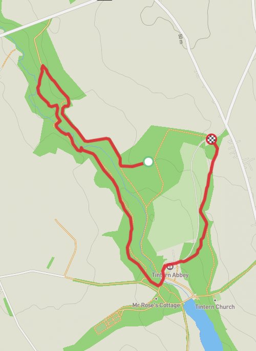 A map preview of the recording Tintern Abbey.