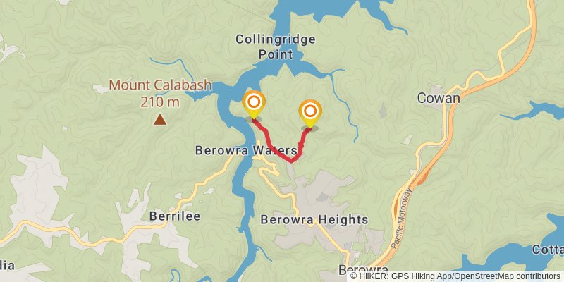 The Great North Walk alt 2 Map
