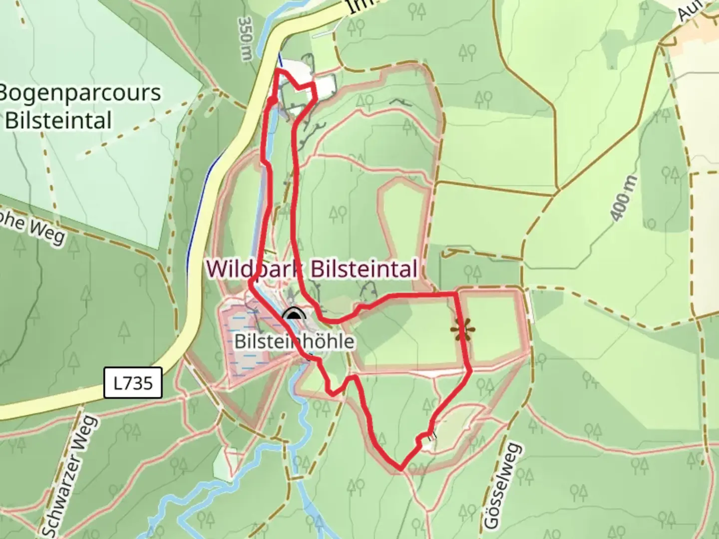 An image depicting the trail Hirsche Loop via Sauerland Waldroute and its surrounding area.