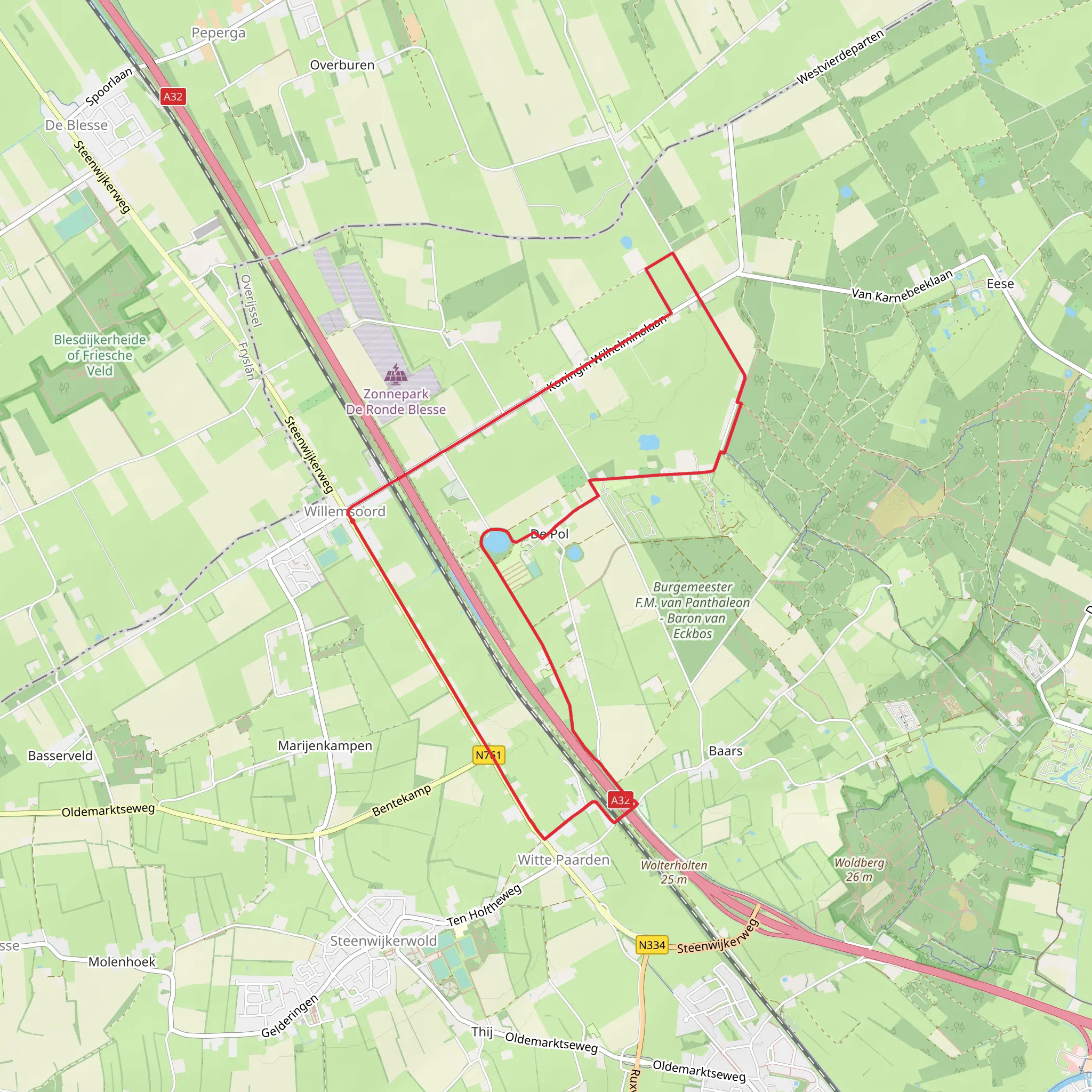 Willemsoord Loop mobile static map