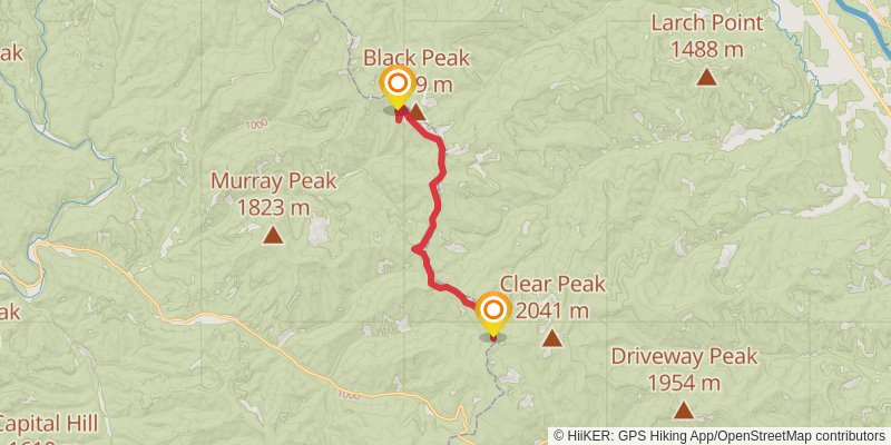 Ultra Pedestrian North Loop stage 12 Map