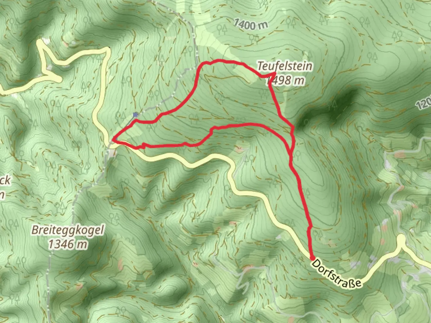 An image depicting the trail Teufelsteinrunde and its surrounding area.