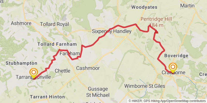 Dorset Loop from North Haven Point stage 4 Map