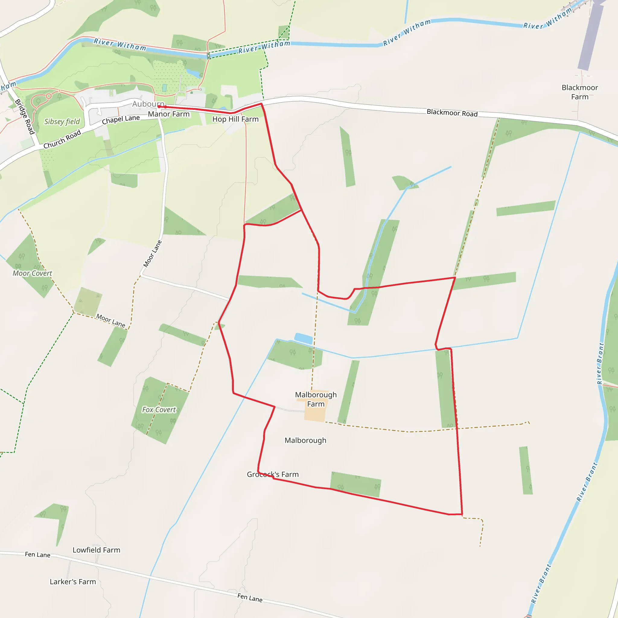 Auburn Country Circular mobile static map