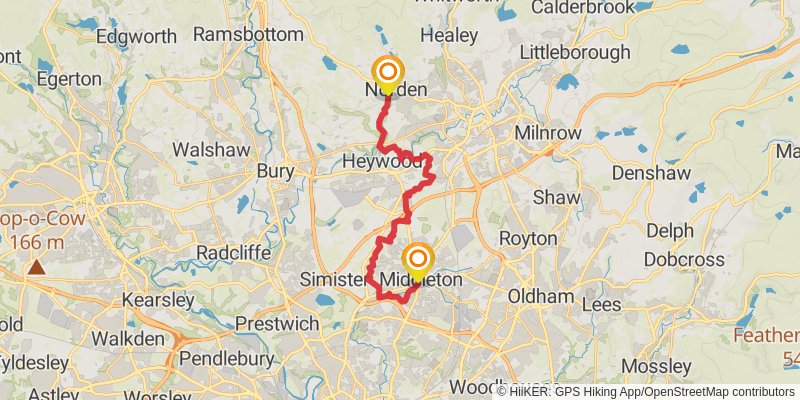 Rochdale Way stage 3 Map