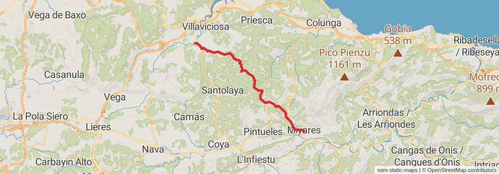 GR 108 Andariega Crossing stage 3 Map