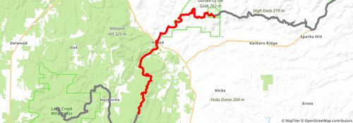 American Discovery Trail South Route stage 121 Map