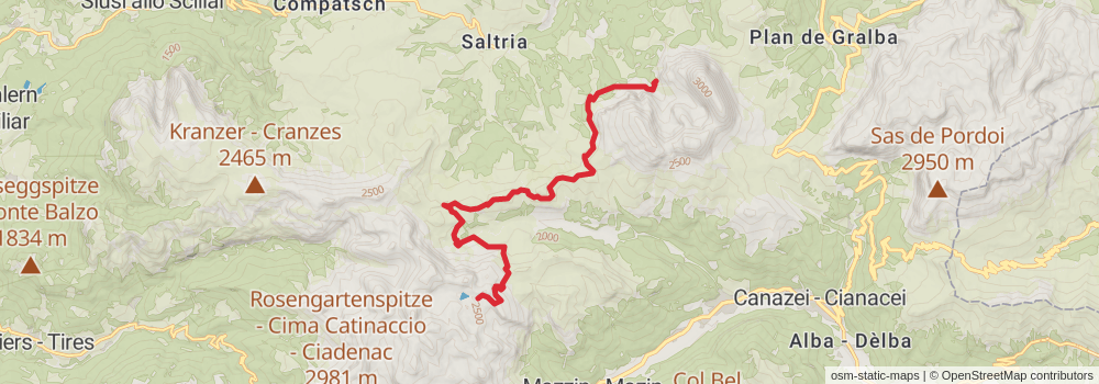 Sentiero Italia - Alps Section stage 43 Map
