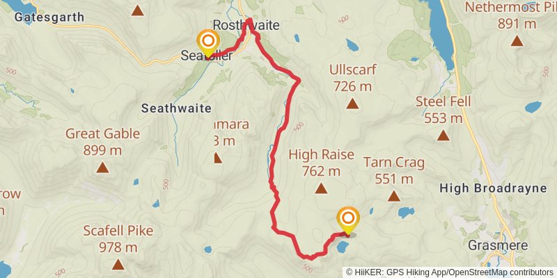 Wainwrights Way stage 11 Map