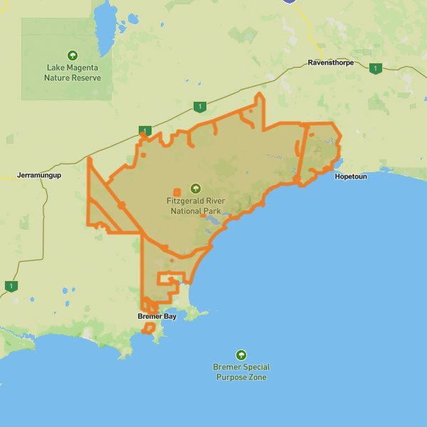 Fitzgerald River National Park mobile static map