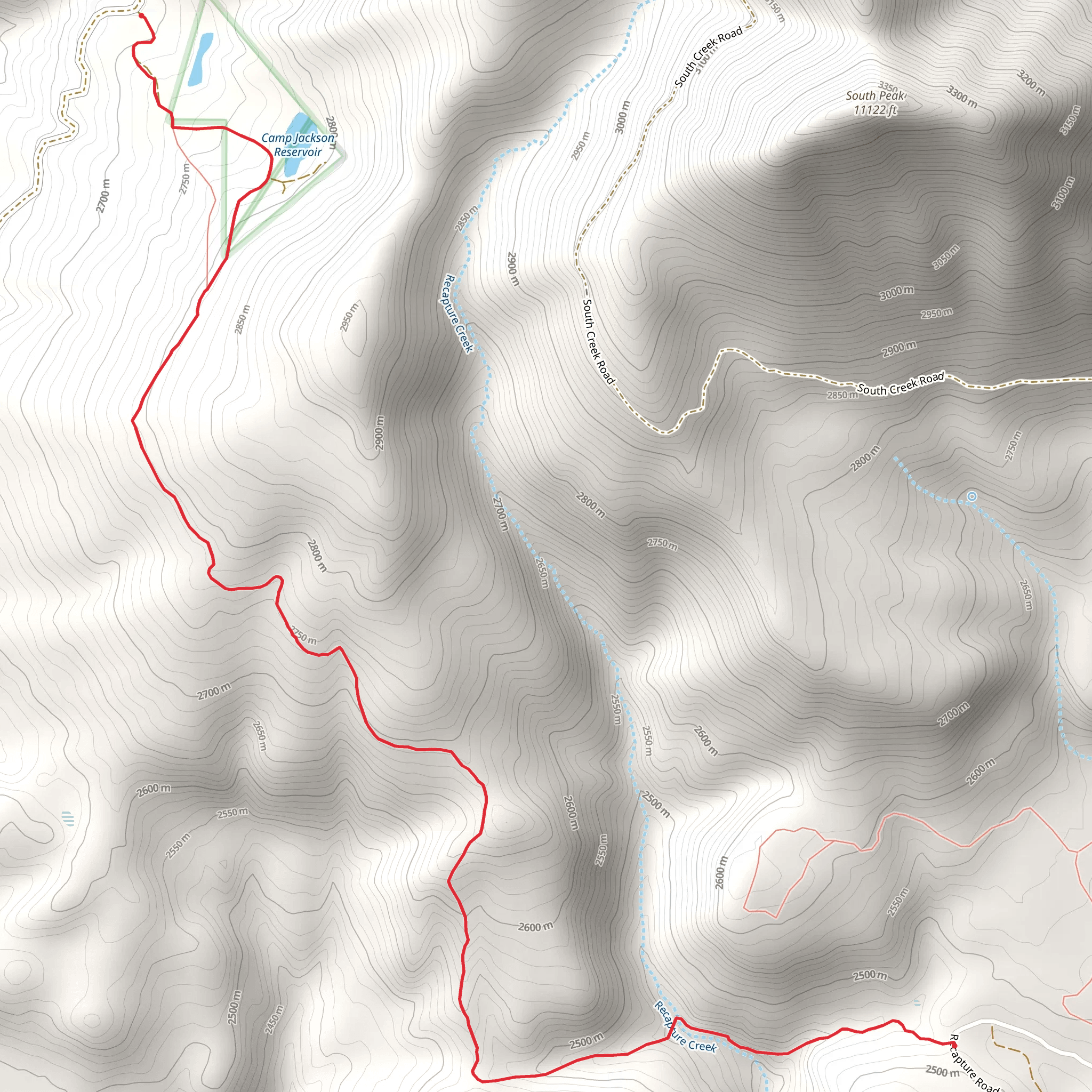 Camp Jackson Trail mobile static map