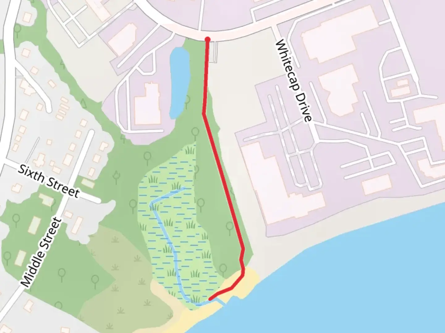 An image depicting the trail Circuit Drive and its surrounding area.