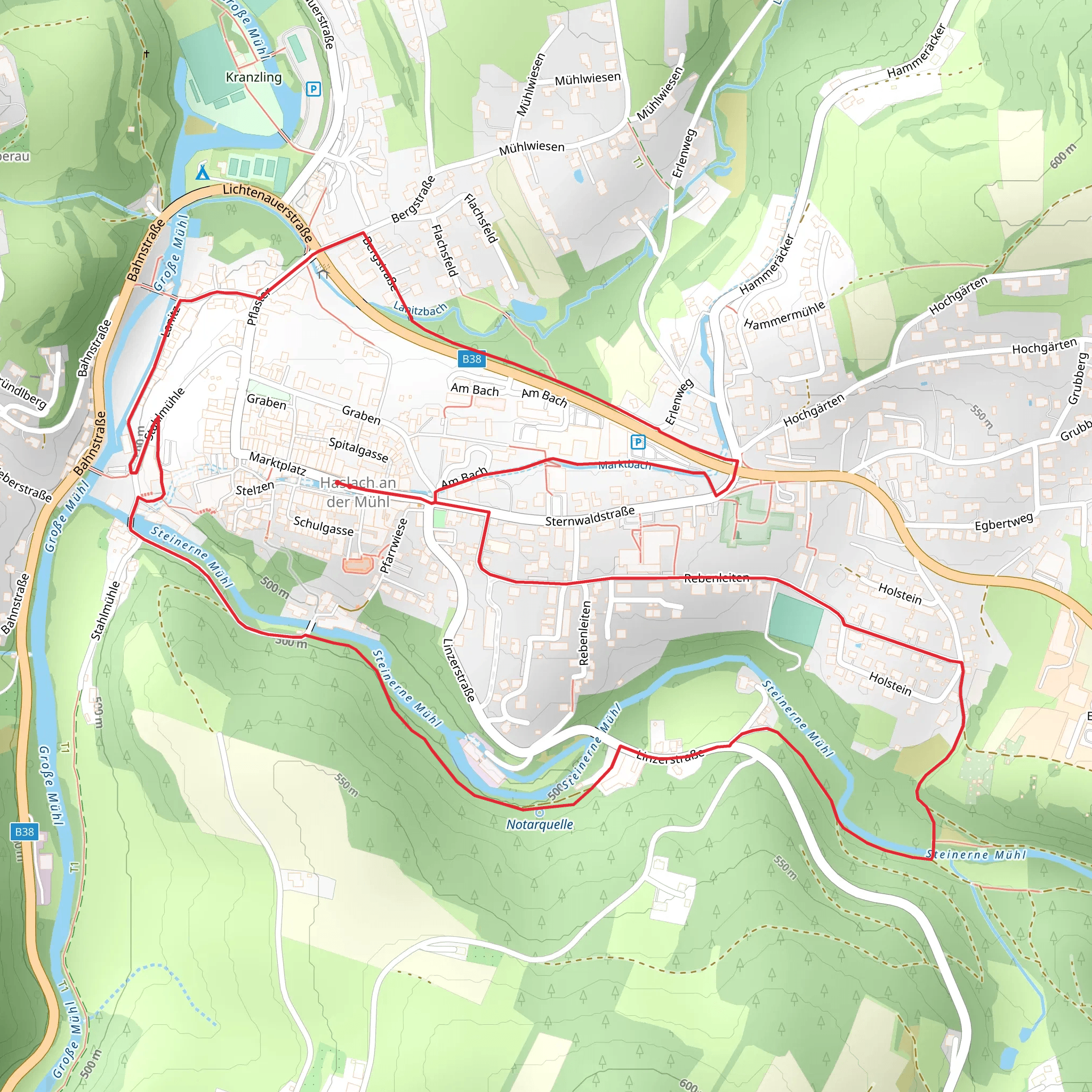 Haslach Loop mobile static map