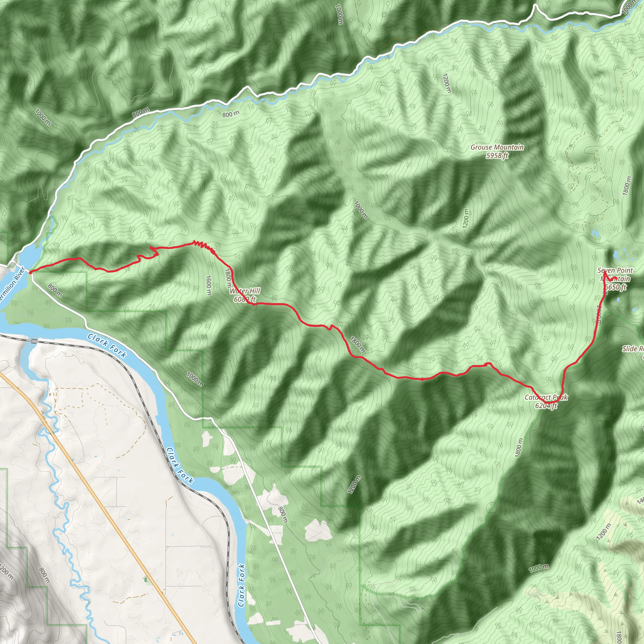 Water Hill Trail mobile static map