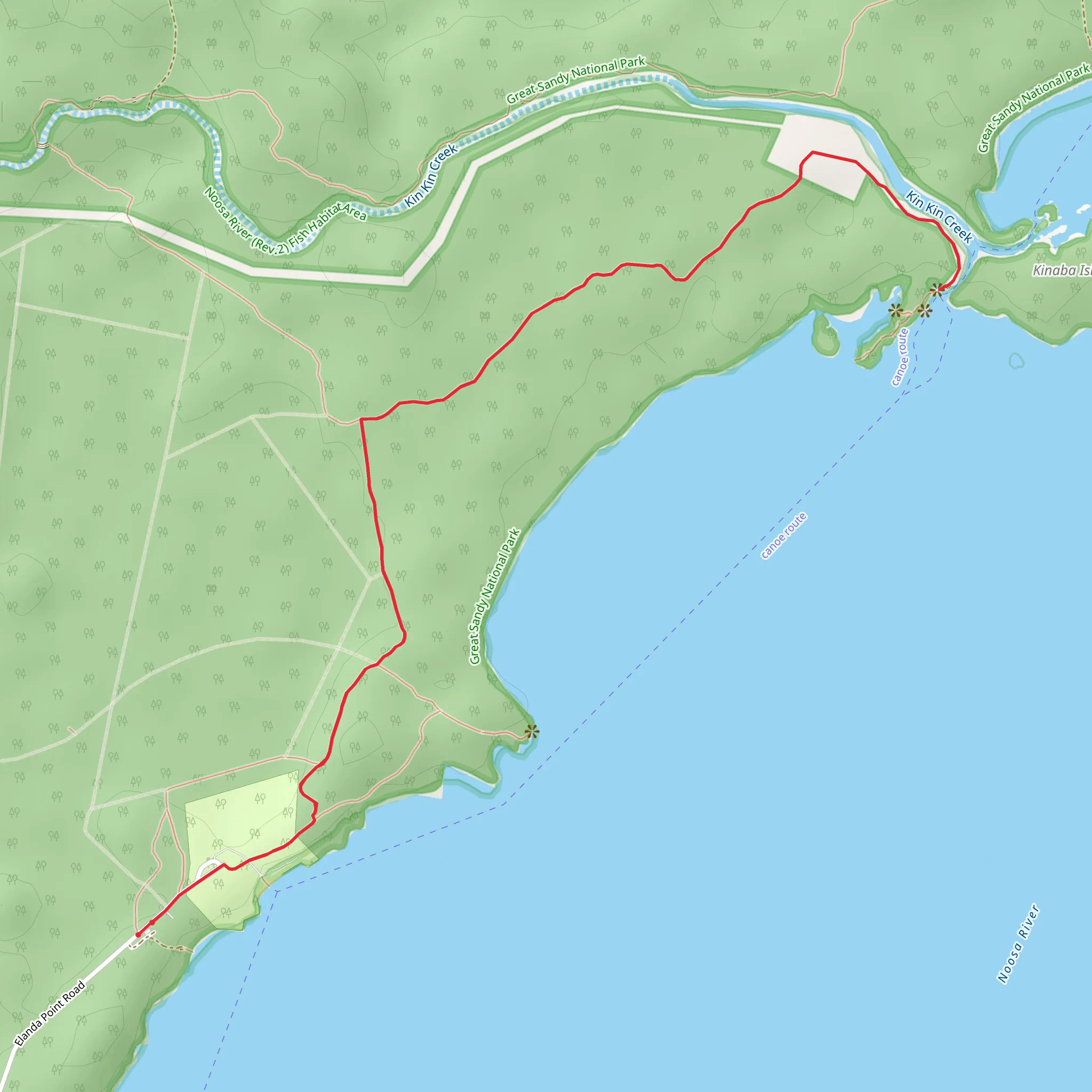 Kinaba Visitor Centre Walk mobile static map