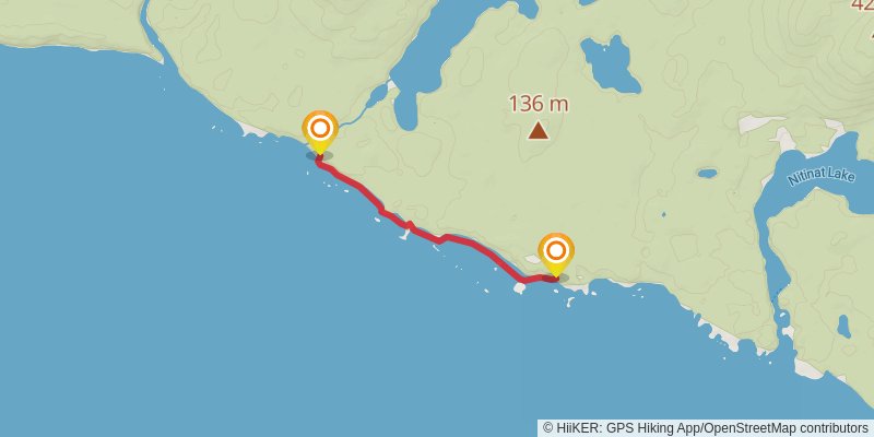 West Coast Trail alt 5 Map