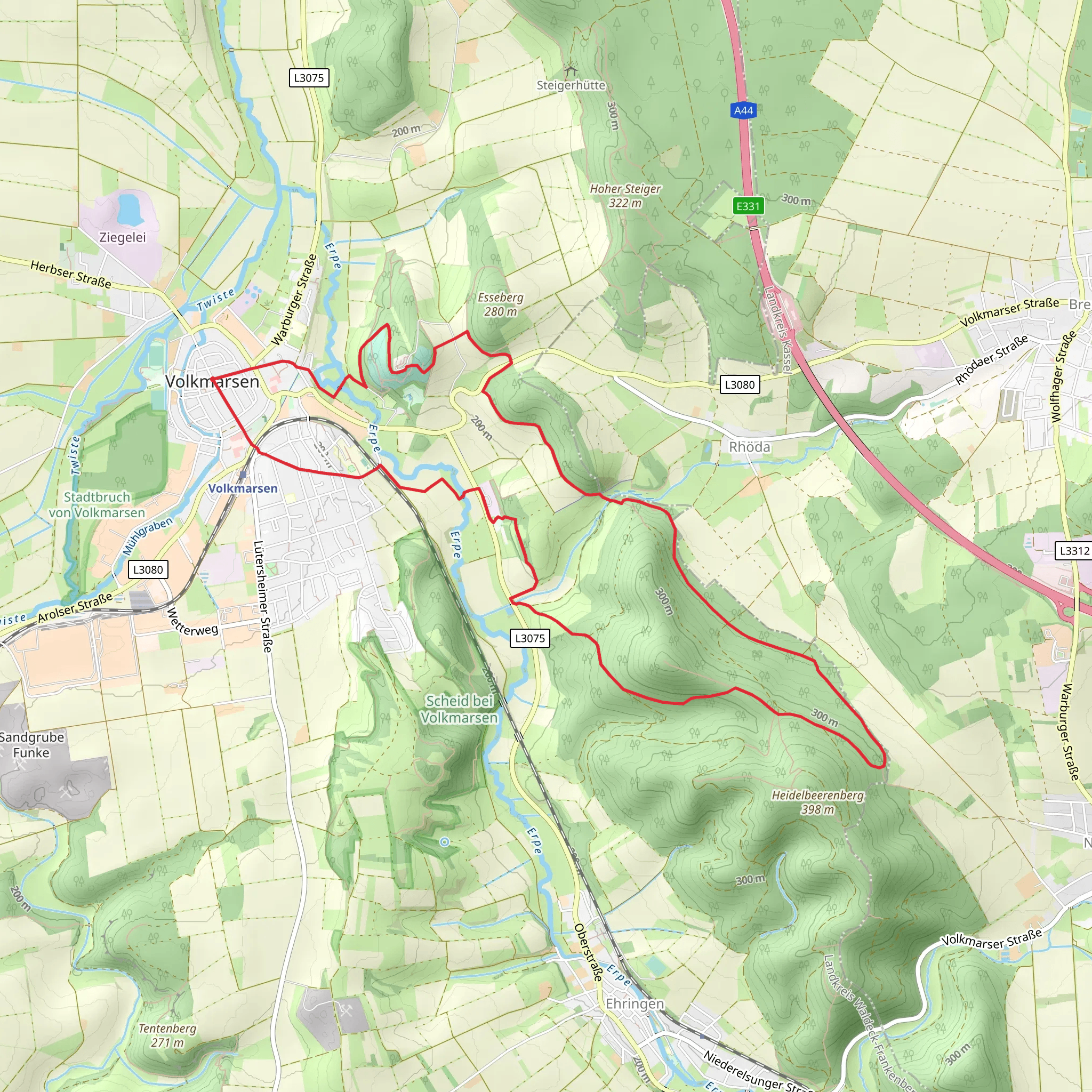 Volkmarsen V3 mobile static map