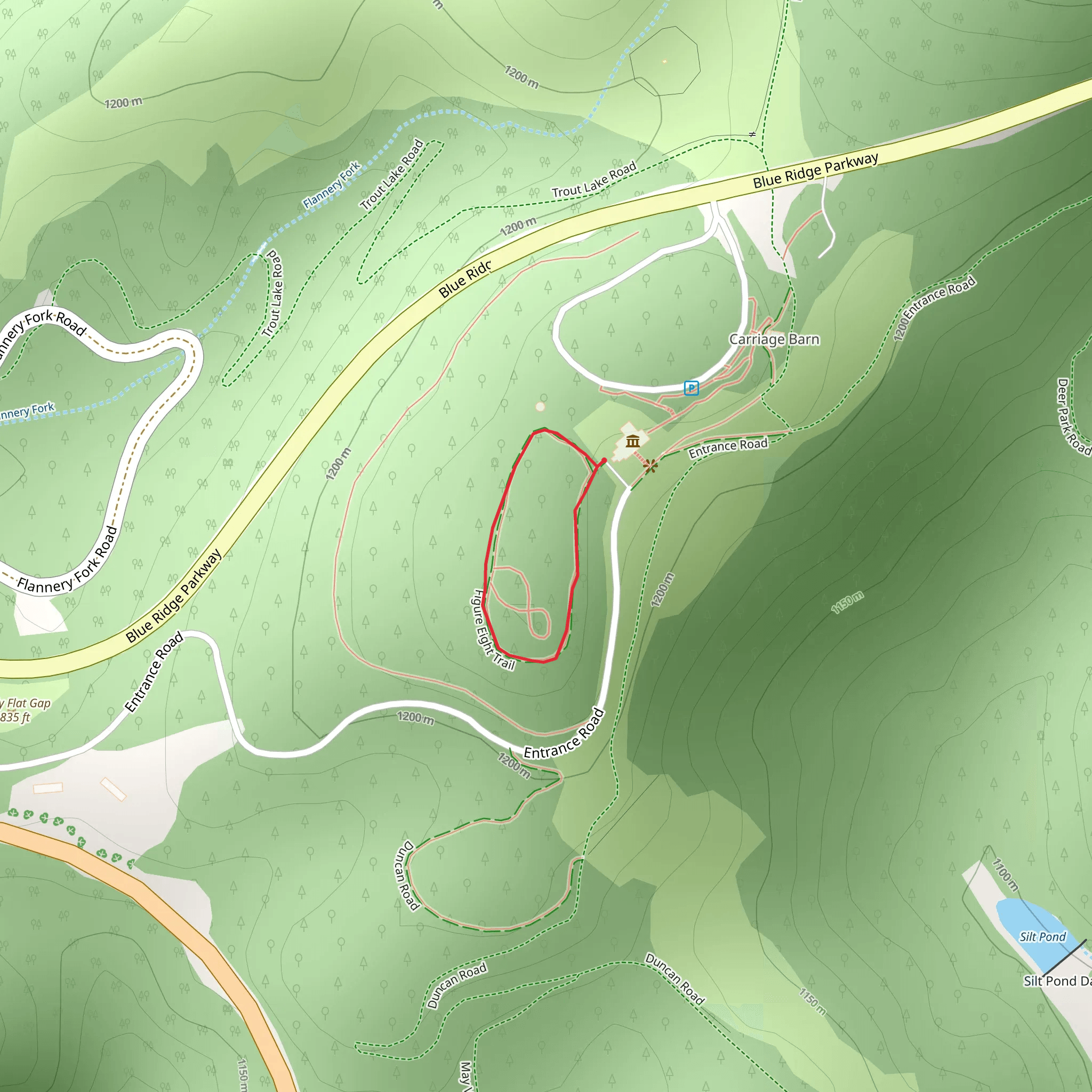 Figure Eight Loop Trail mobile static map