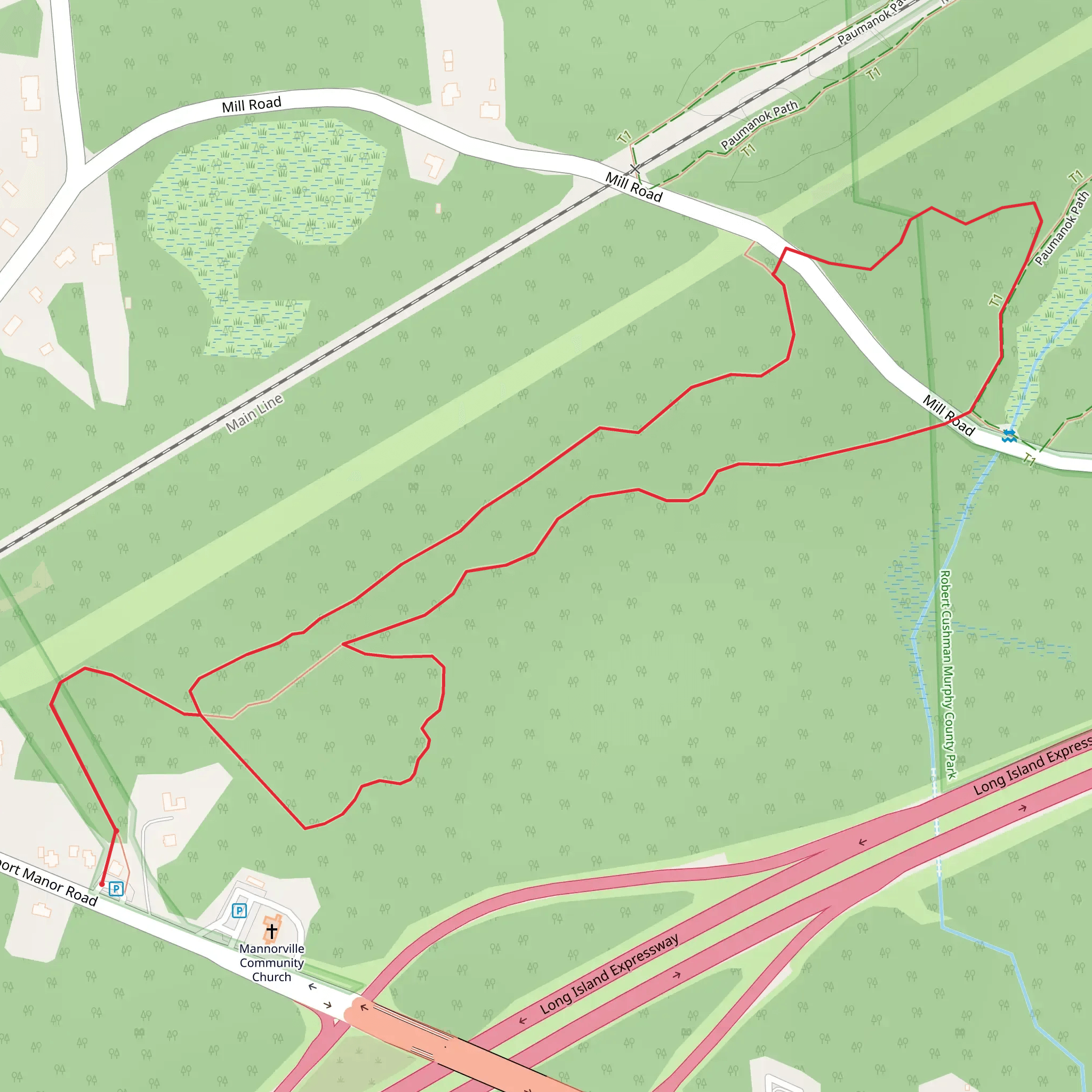 Manorville Loop mobile static map