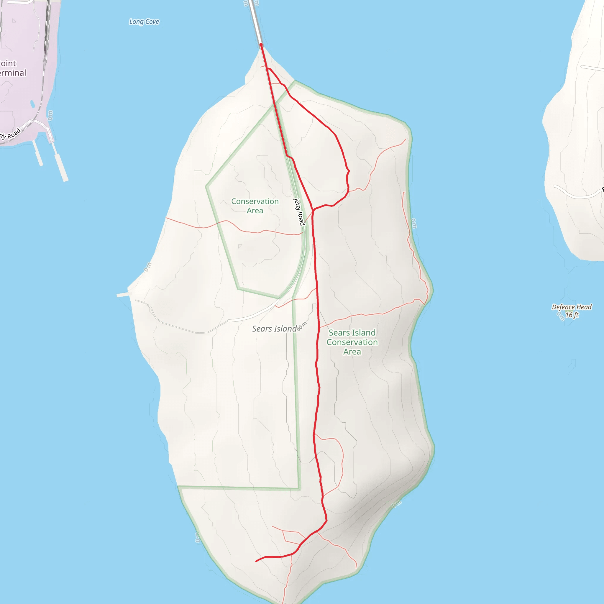 Sears Island mobile static map
