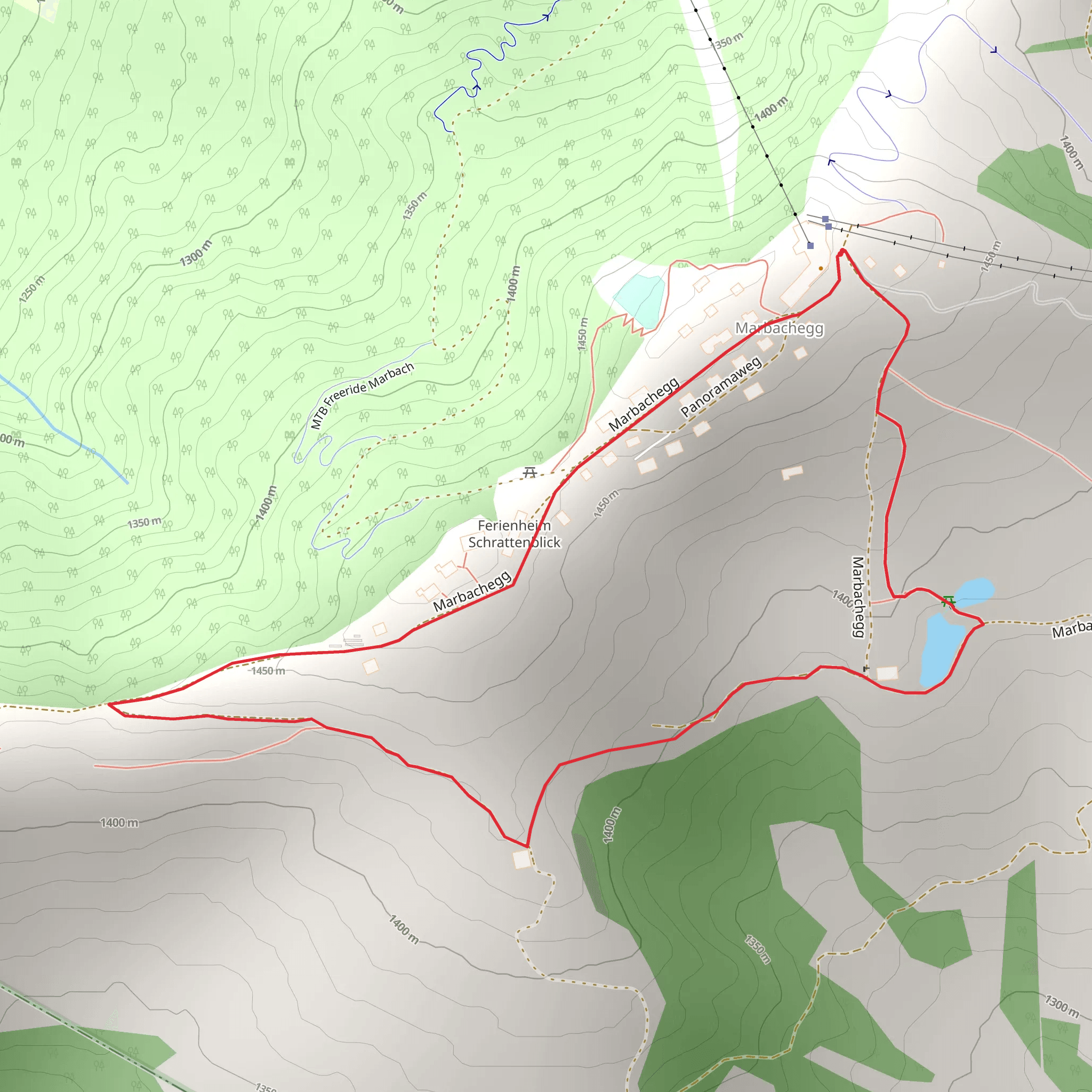 Rundweg Marbachegg mobile static map