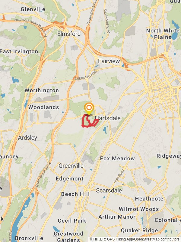 Ridge Road South Loop Trail mobile static map