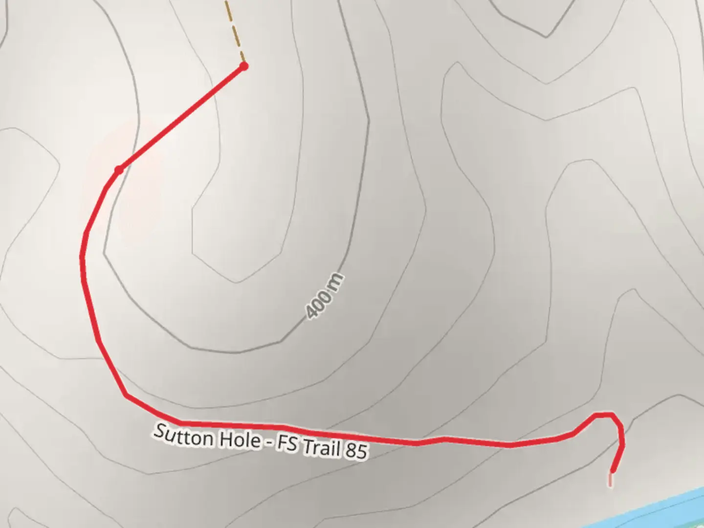 An image depicting the trail Sutton Hole to Chattooga River and its surrounding area.