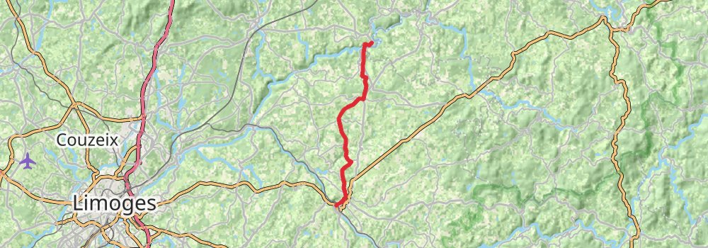 Camino Perl-Saint Jean Pied de Port via Vézelay stage 43 Map