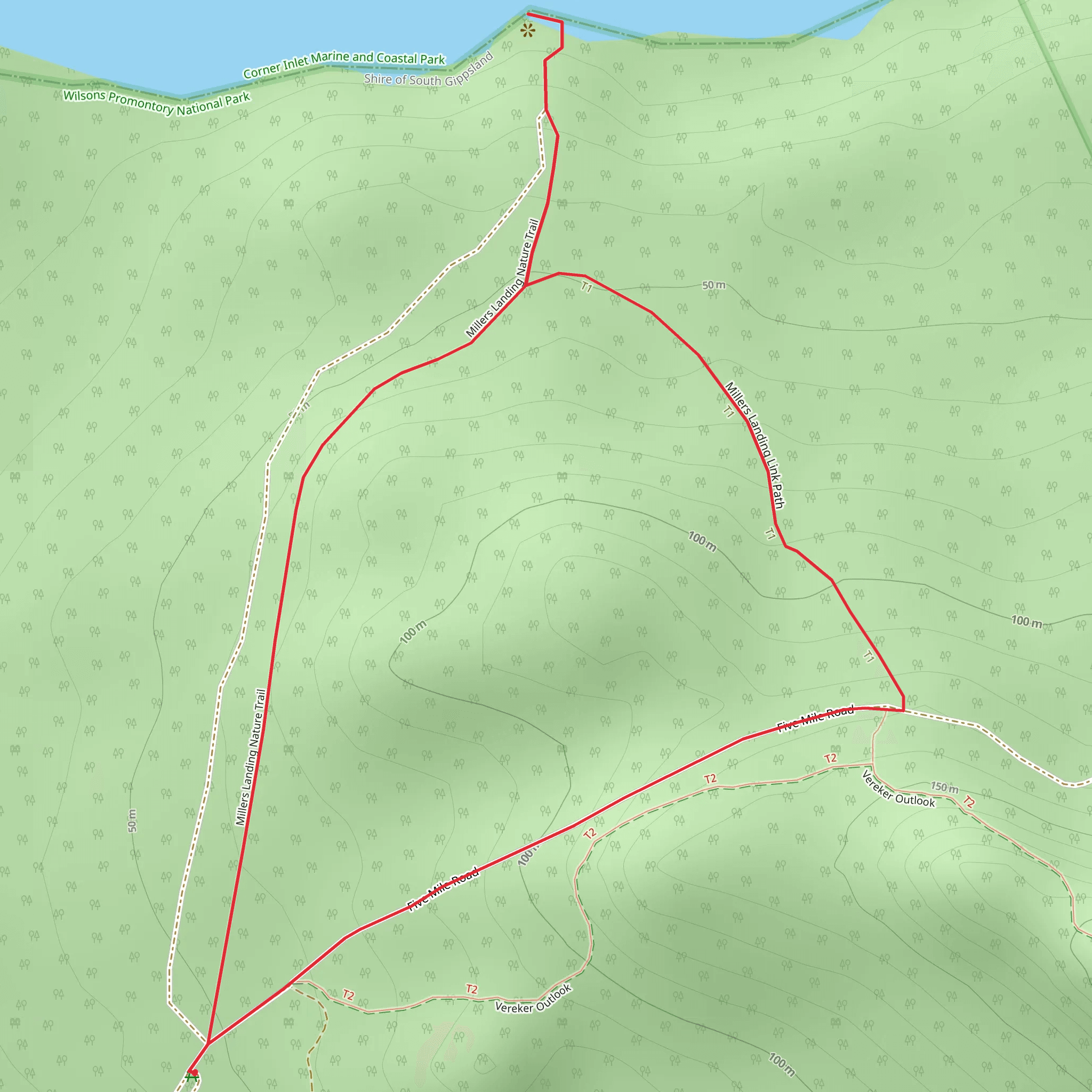 Millers Landing Nature Walk mobile static map