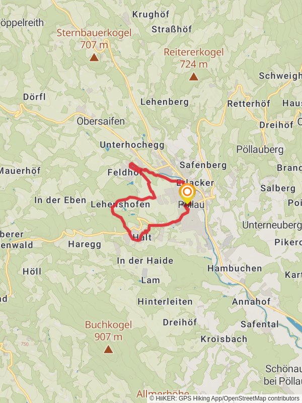 Pöllauer Tal Nature Park Loop mobile static map