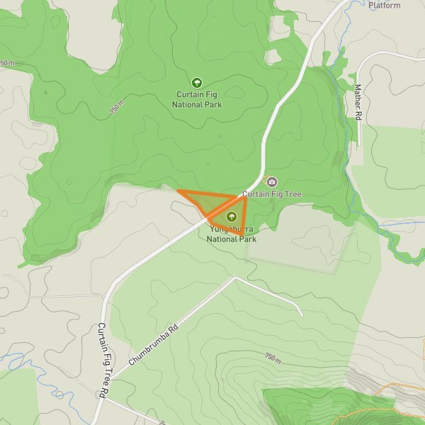 Yungaburra National Park mobile static map