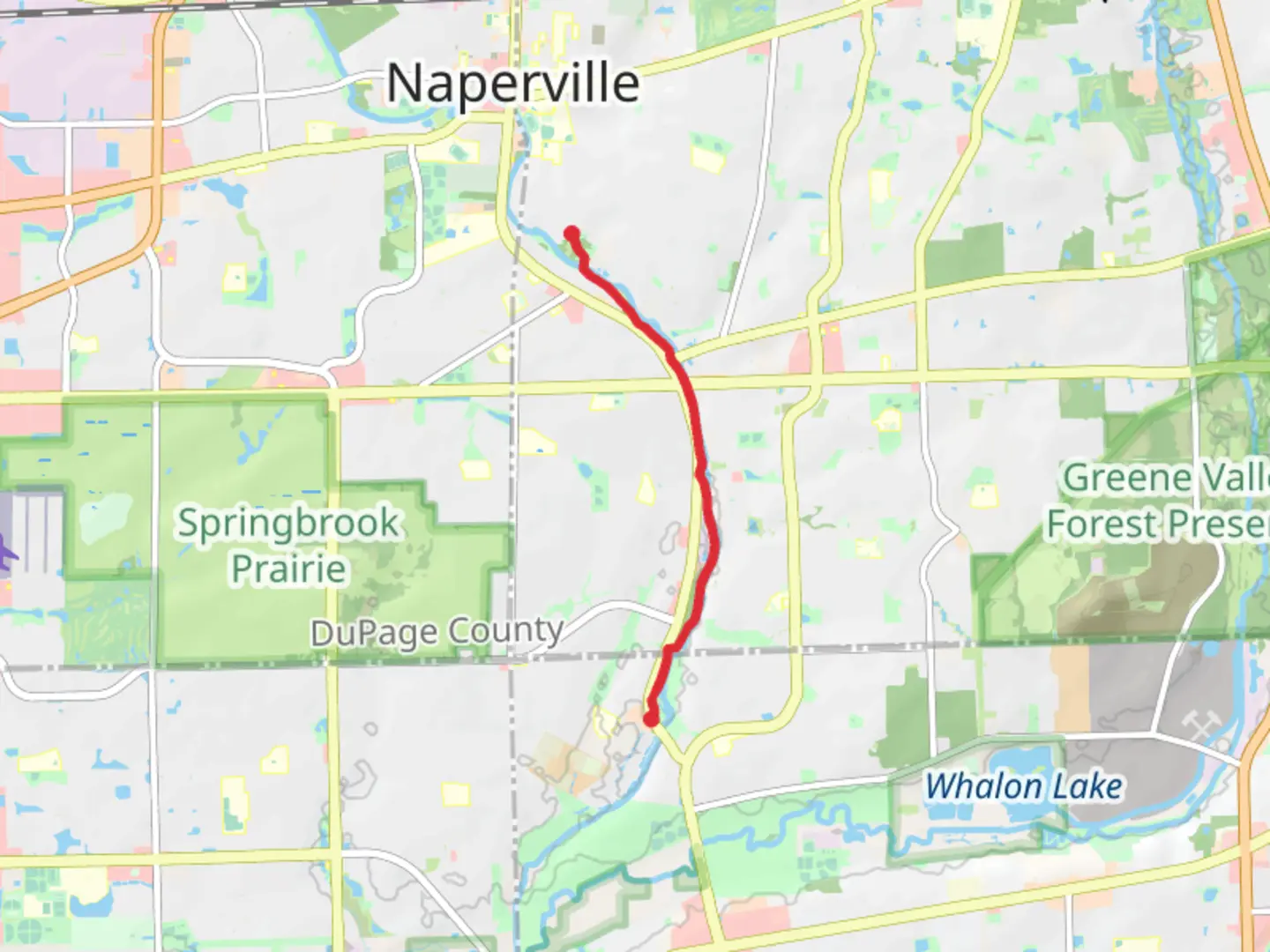 An image depicting the trail West Branch Dupage River Trail and its surrounding area.