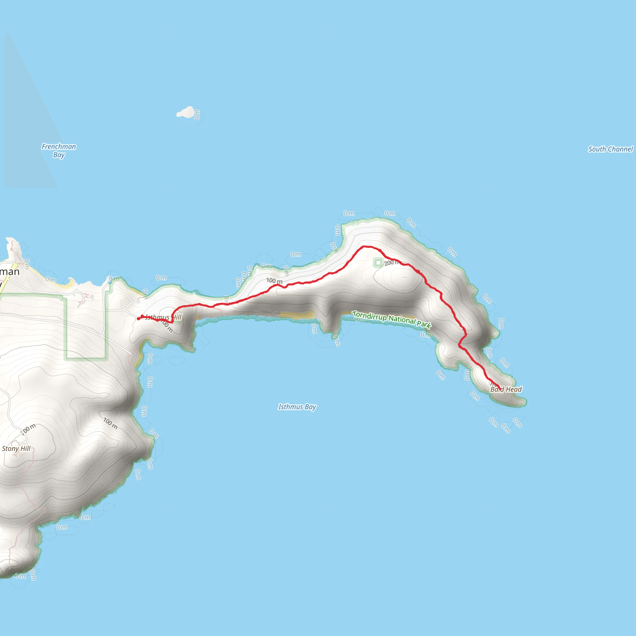 Bald Head Walk Trail mobile static map