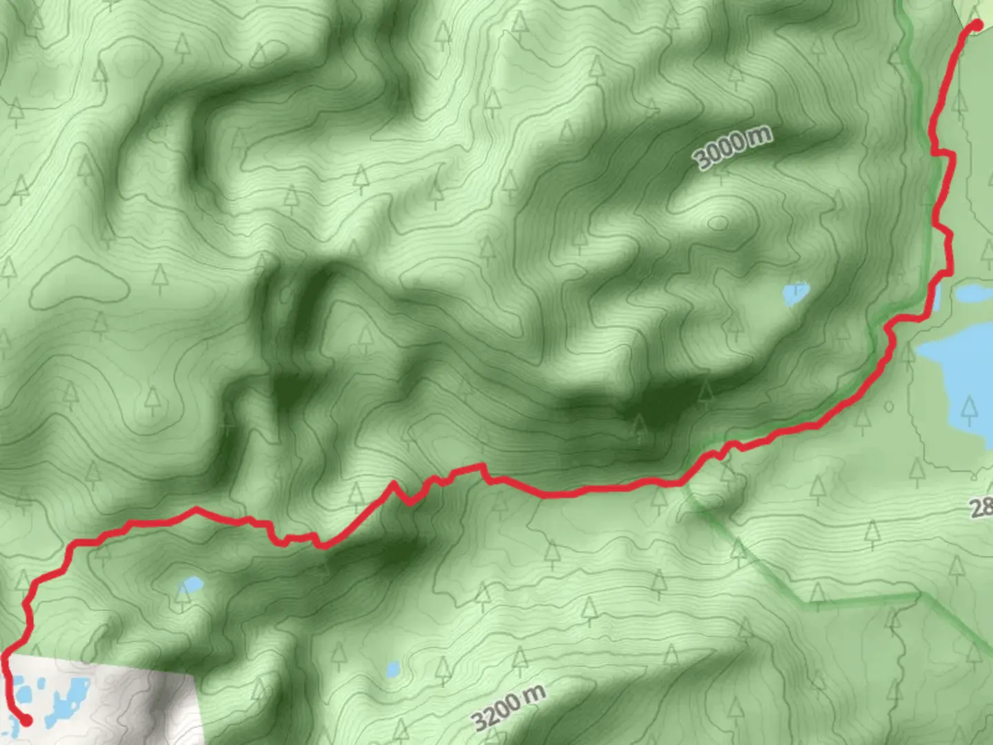 An image depicting the trail Big Creek Trail and its surrounding area.