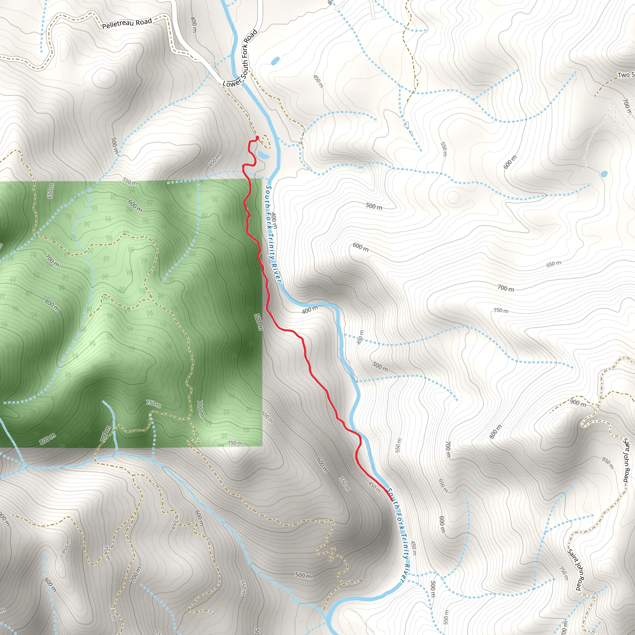 Wintoon Flat Trail mobile static map