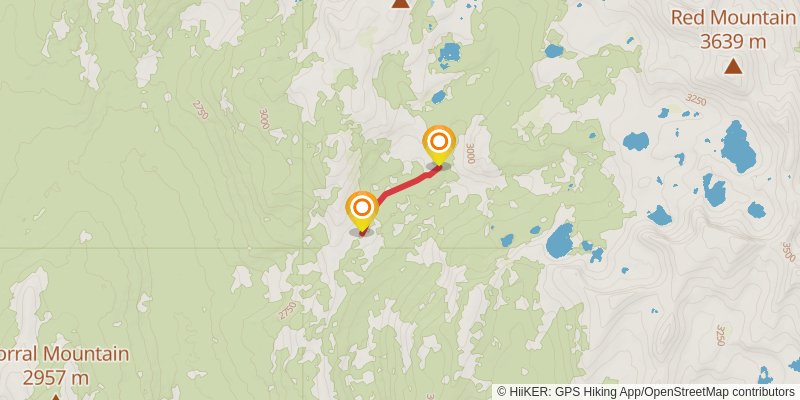 Hell for Sure Pass via Blackcap Trail stage 2 Map