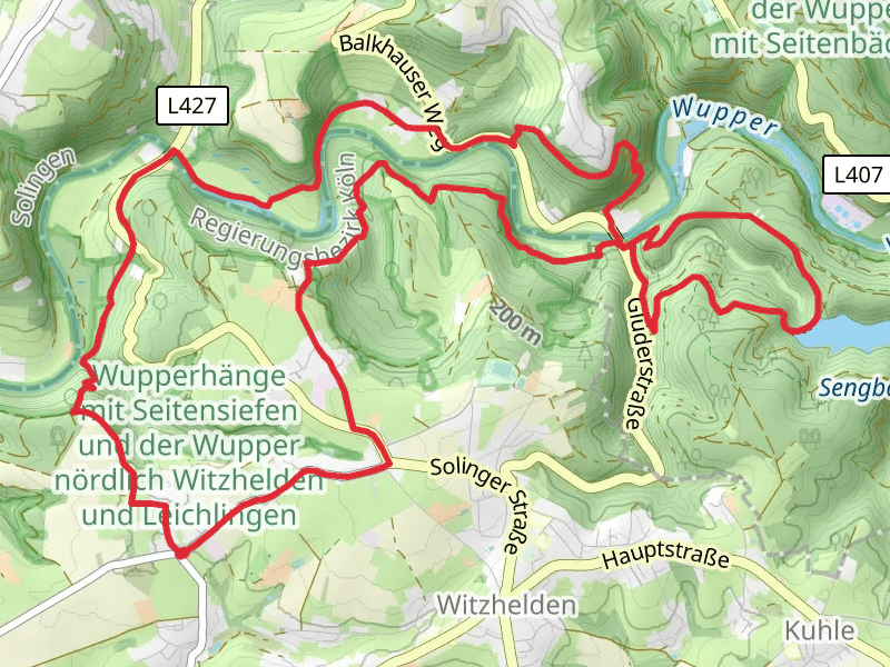 Orth to Pfaffenberg Loop via Wupper