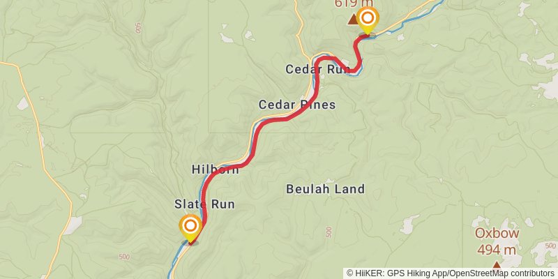 Pine Creek Rail Trail stage 3 Map