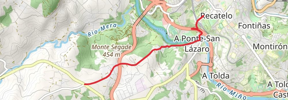 Camino Primitivo stage 14 Map
