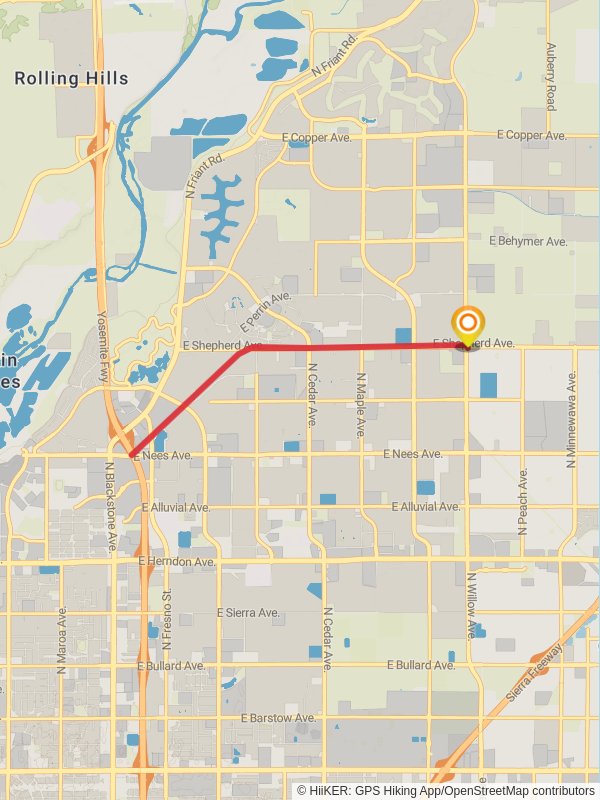 Clovis Trail Out and Back