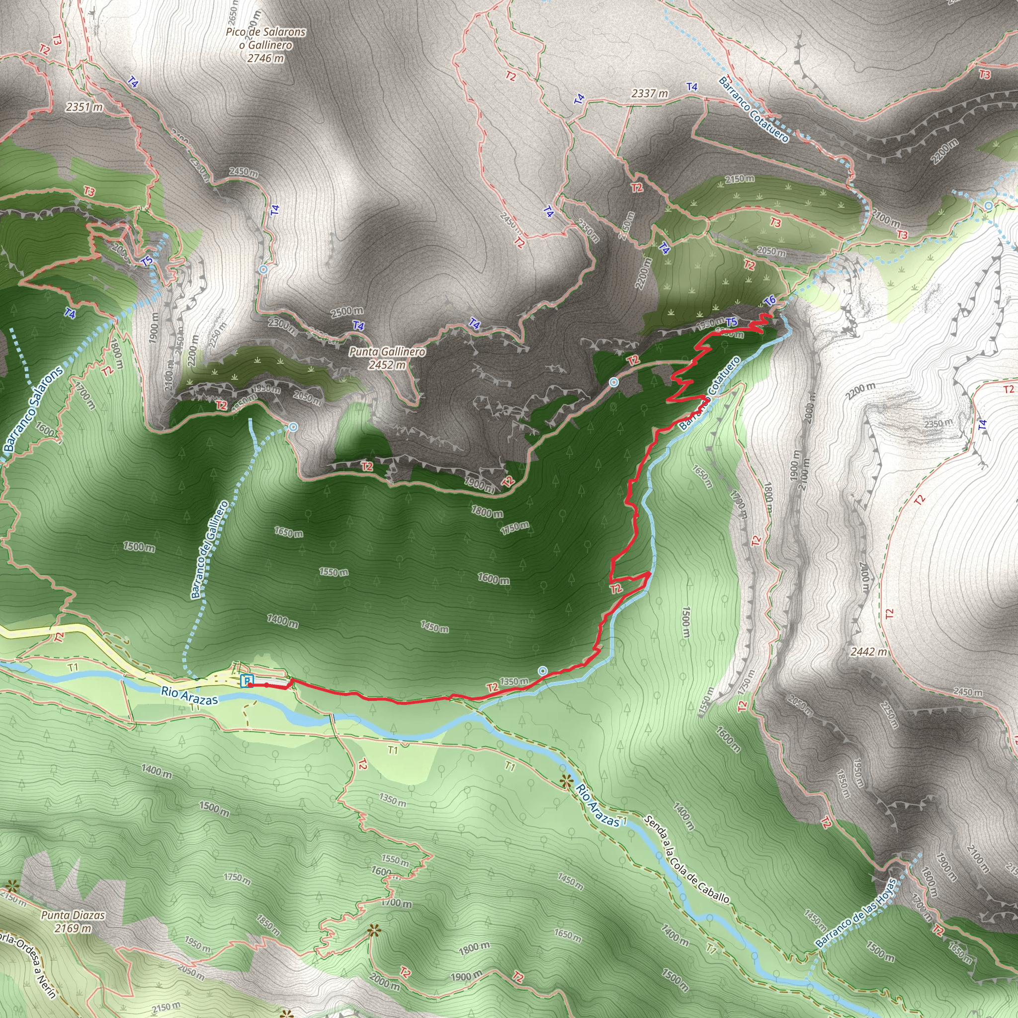 Pradera de Ordesa - Cascada y circo de Cotatuero mobile static map