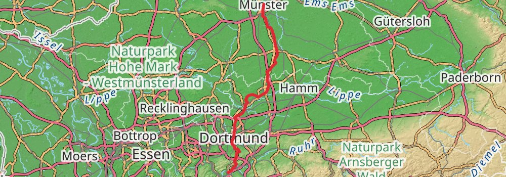 Camino Flensburg-Perl via Bremen stage 5 Map